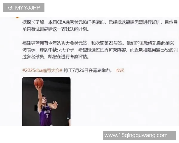 CBA选秀大会落幕黑马球员意外夺状元签震惊全场媒体盛赞